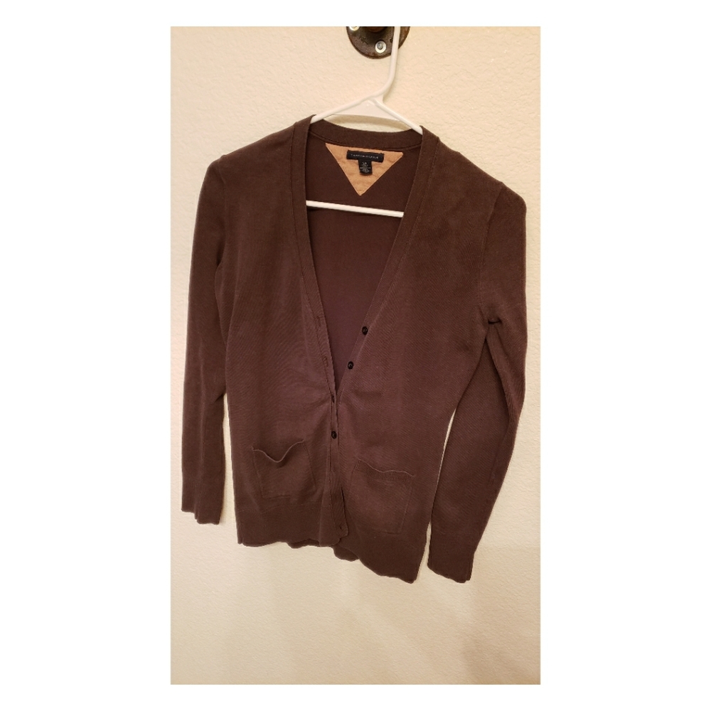 Brown Button Down Cardigan